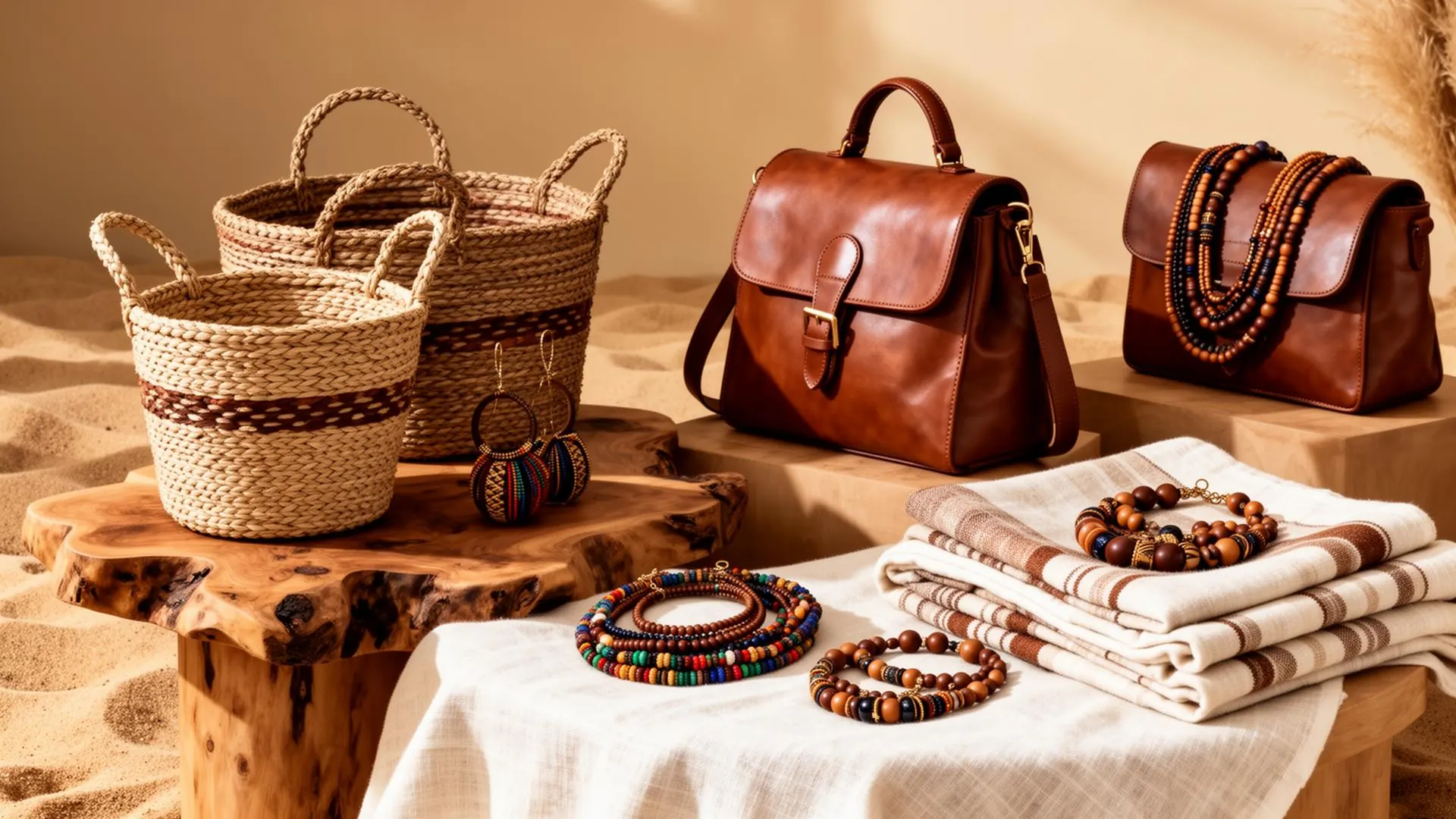 Safara lifestyle lookbook — curated African artisan products